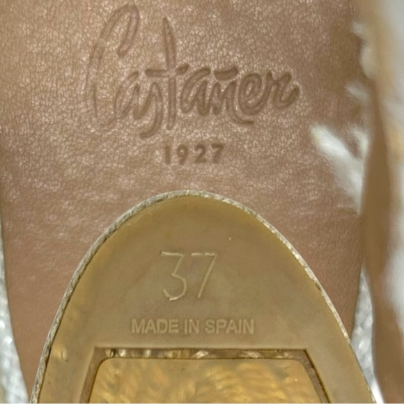 CASTAÑER, Women’s ‘Carla’ Wedge Espadrille Fringed Canvas, White Size 37 IT 7 US - Picture 14 of 14